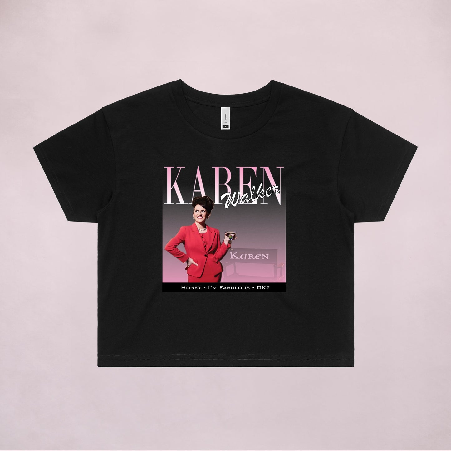 Ogo Merch Crop Tees Black / Extra Small Karen Walker Commemorative Classic Crop Tee