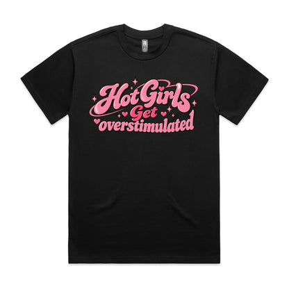 Hot Girls Get Overstimulated - Heavy Boxy Tee