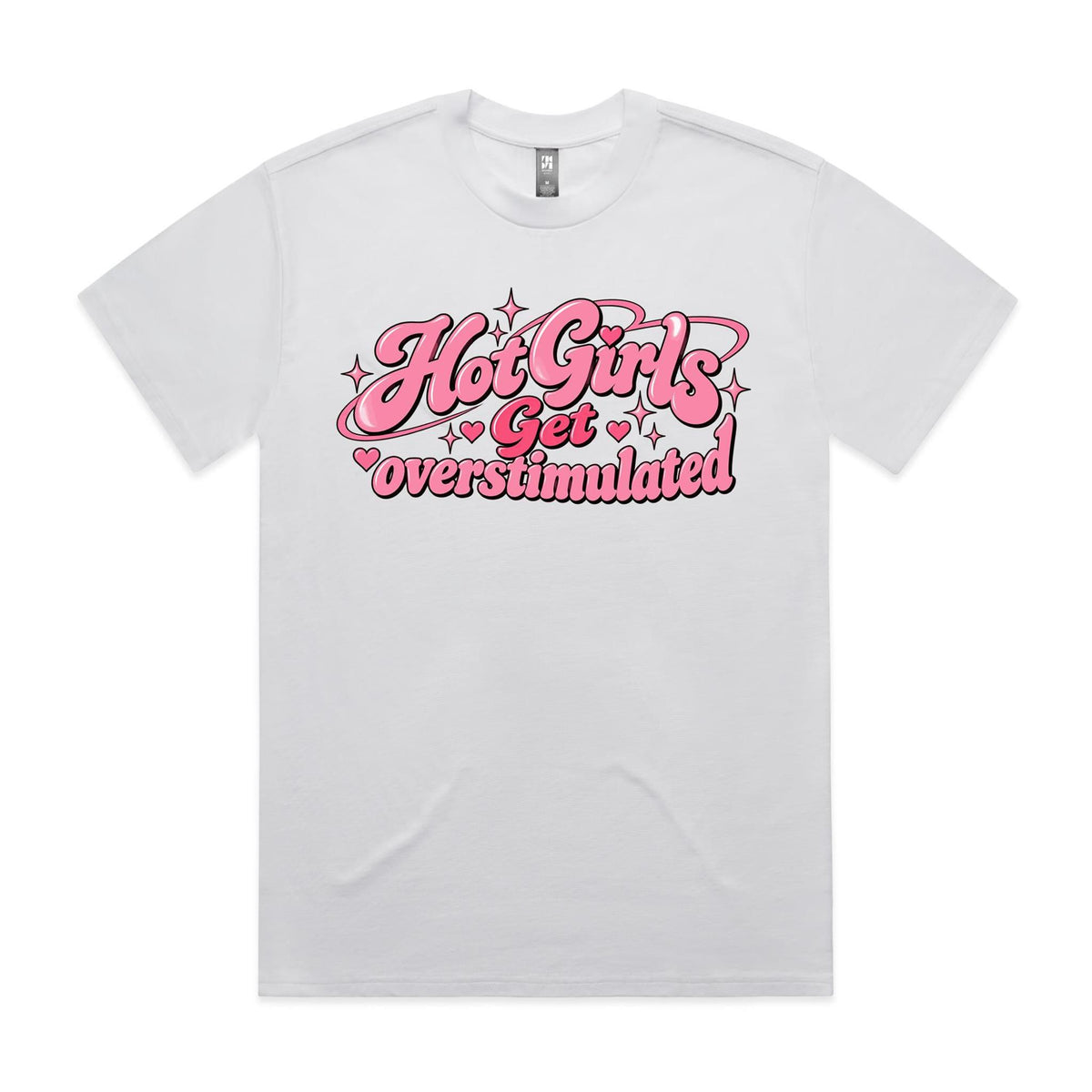 Hot Girls Get Overstimulated - Heavy Boxy Tee