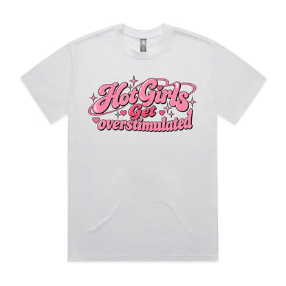Hot Girls Get Overstimulated - Heavy Boxy Tee