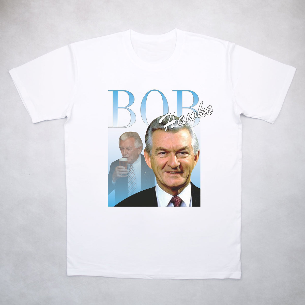 Classy Duds Short Sleeve T-Shirts Bob Hawke Commemorative Classic Tee