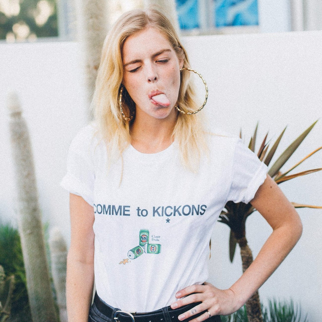 Classy Duds Short Sleeve T-Shirts Comme To Kickons Tee