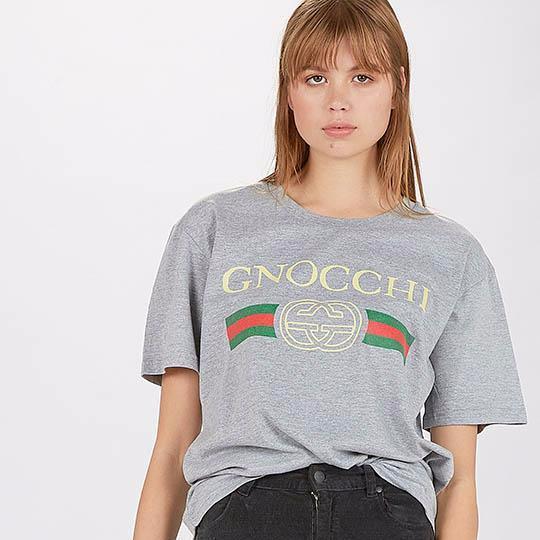 Classy Duds Short Sleeve T-Shirts Gnocchi Grey Marle Tee