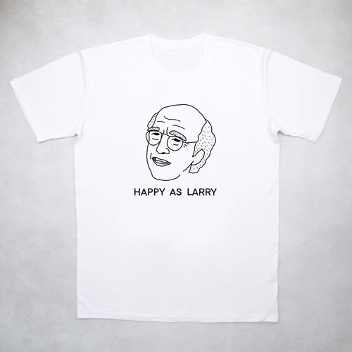 Classy Duds Short Sleeve T-Shirts Happy As Larry Tee