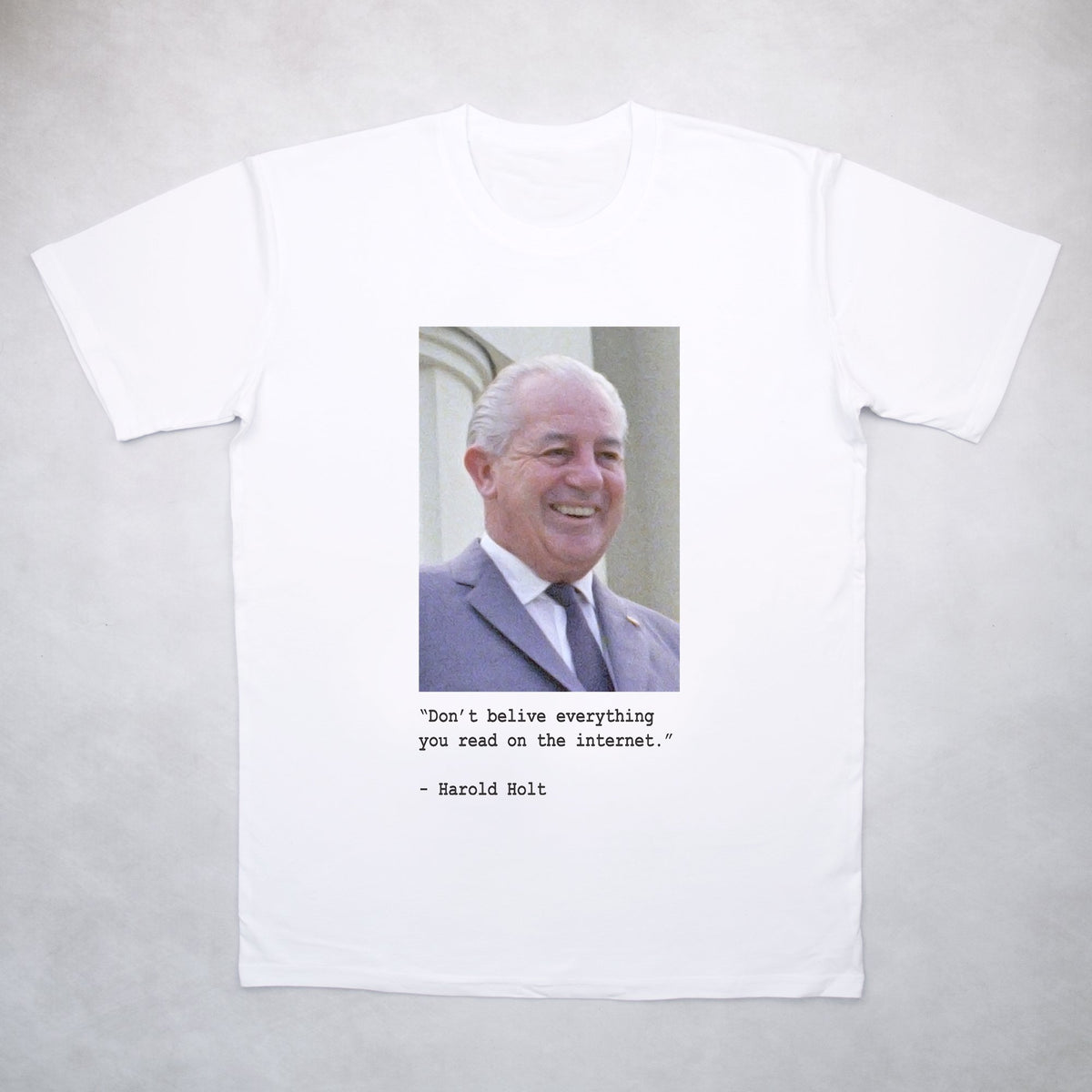 Classy Duds Short Sleeve T-Shirts Harold Holt Tee