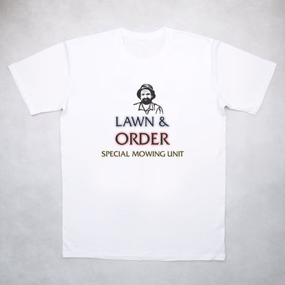 Classy Duds Short Sleeve T-Shirts S / Black / Standard Lawn & Order Tee