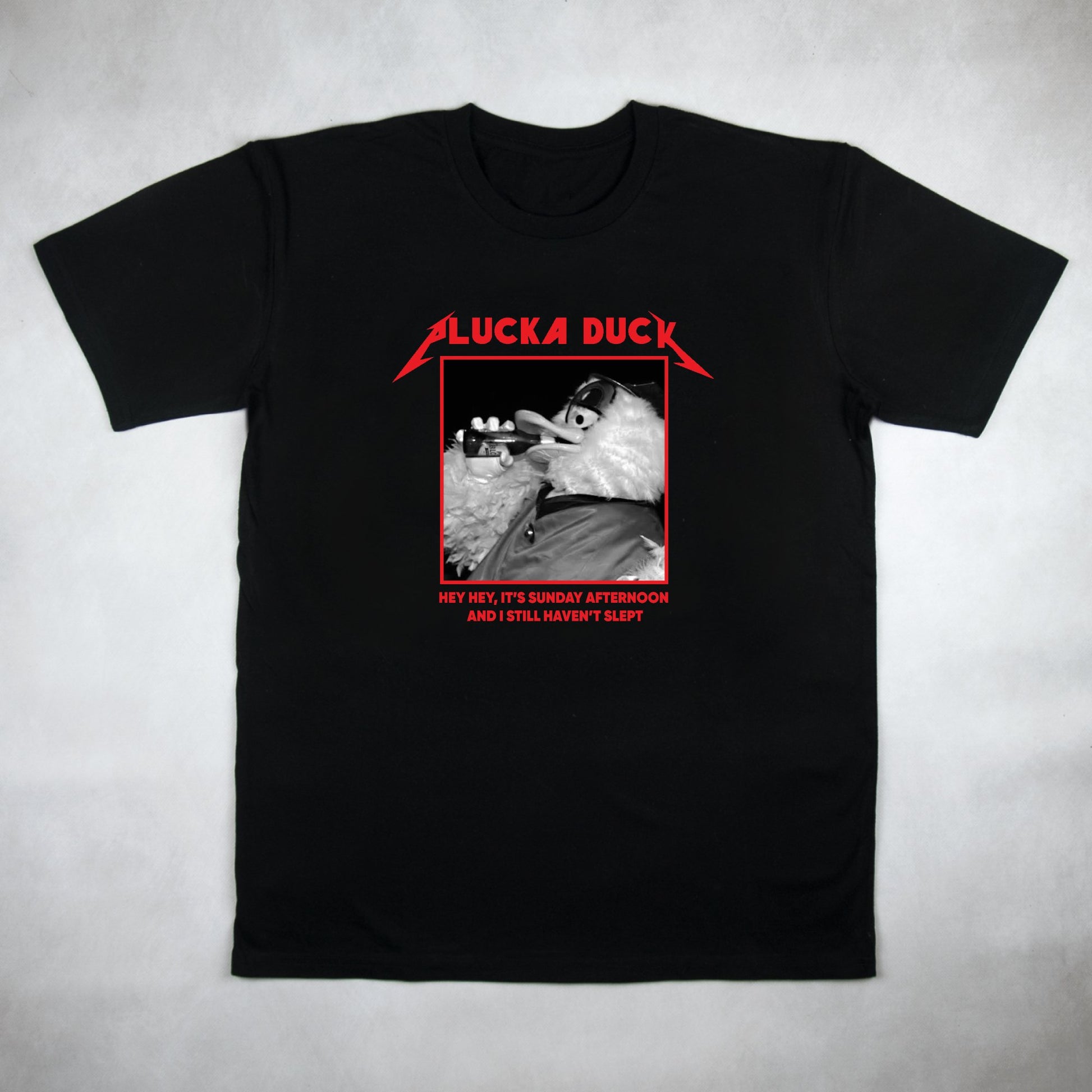 Classy Duds Short Sleeve T-Shirts S / Black / Standard Plucka Duck Tee