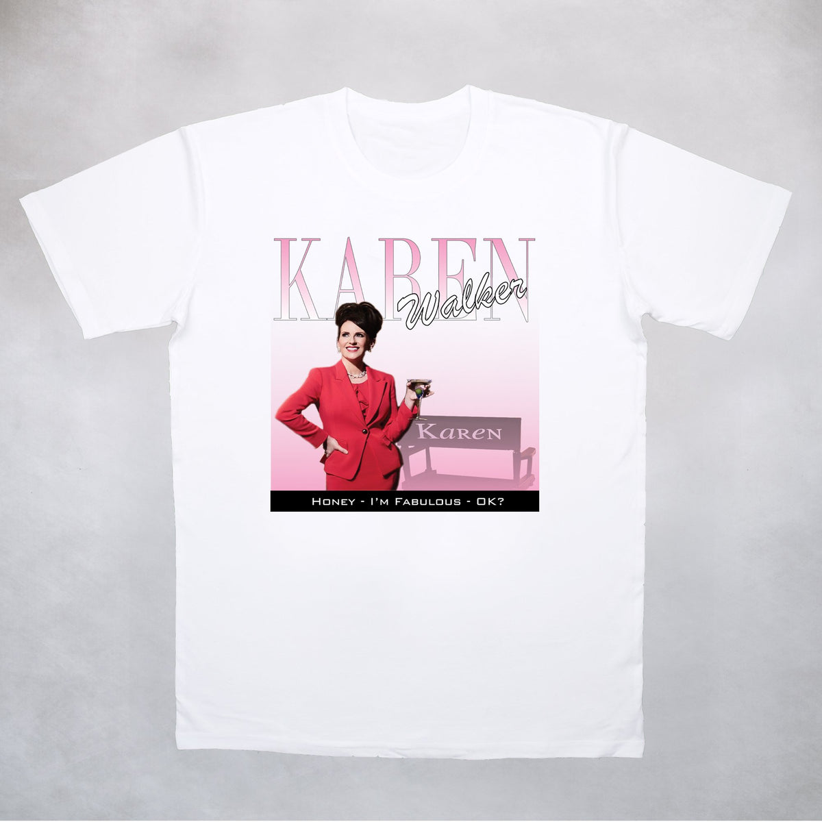 Classy Duds Short Sleeve T-Shirts S / White / Standard Karen Walker Commemorative Classic Tee