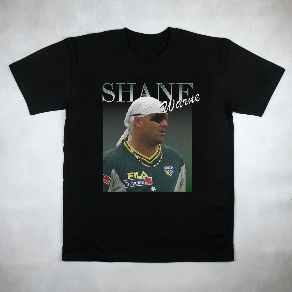 Classy Duds Short Sleeve T-Shirts Shane Warne Commemorative Classic Tee