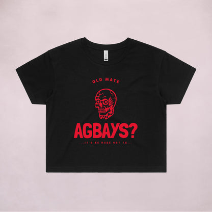 Ogo Merch Crop Tees Black / Extra Small Agbays Crop Tee