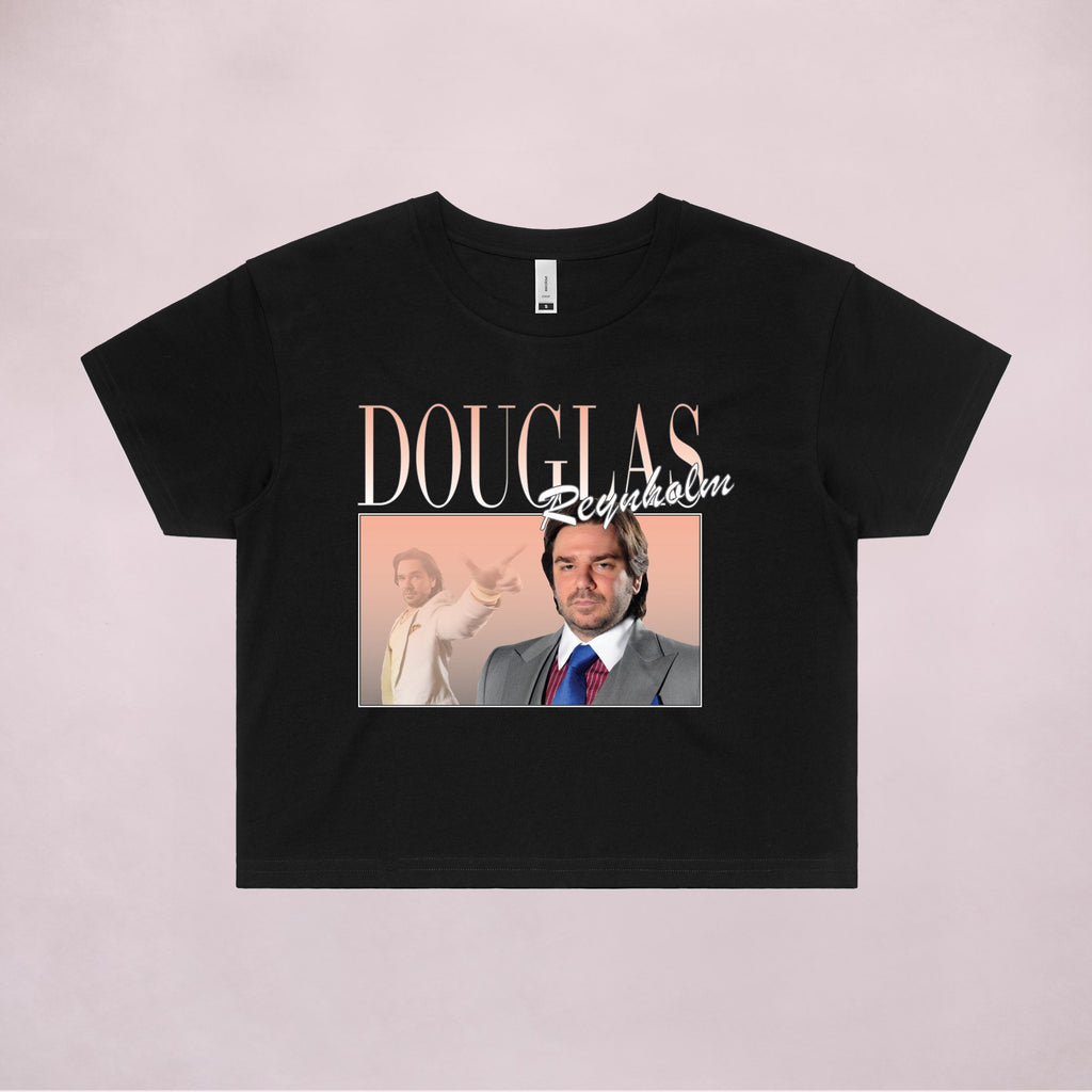 Ogo Merch Crop Tees Black / Extra Small Douglas Reynholm Commemorative Classic Crop Tee