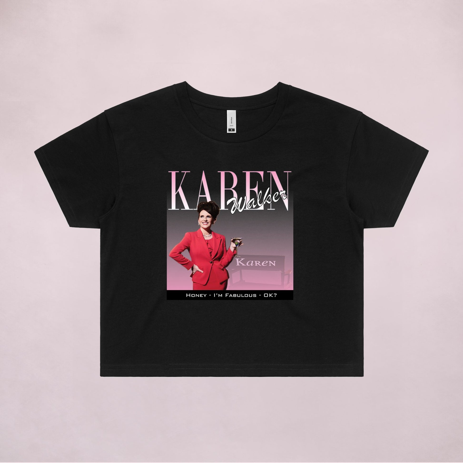 Ogo Merch Crop Tees Black / Extra Small Karen Walker Commemorative Classic Crop Tee