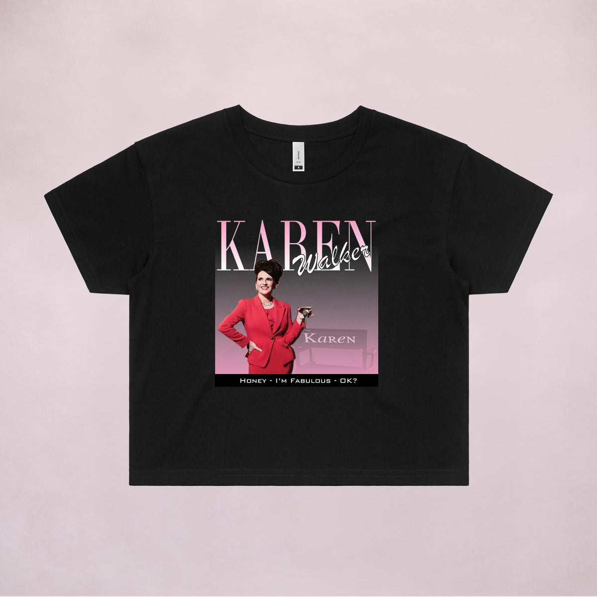 Ogo Merch Crop Tees Black / Extra Small Karen Walker Commemorative Classic Crop Tee