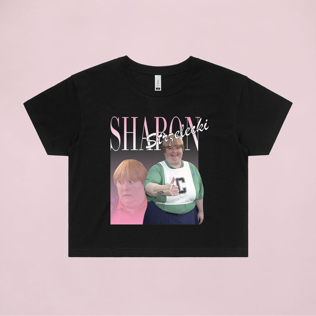 Ogo Merch Crop Tees Black / Extra Small Sharon Strzelecki Commemorative Classic Crop Tee