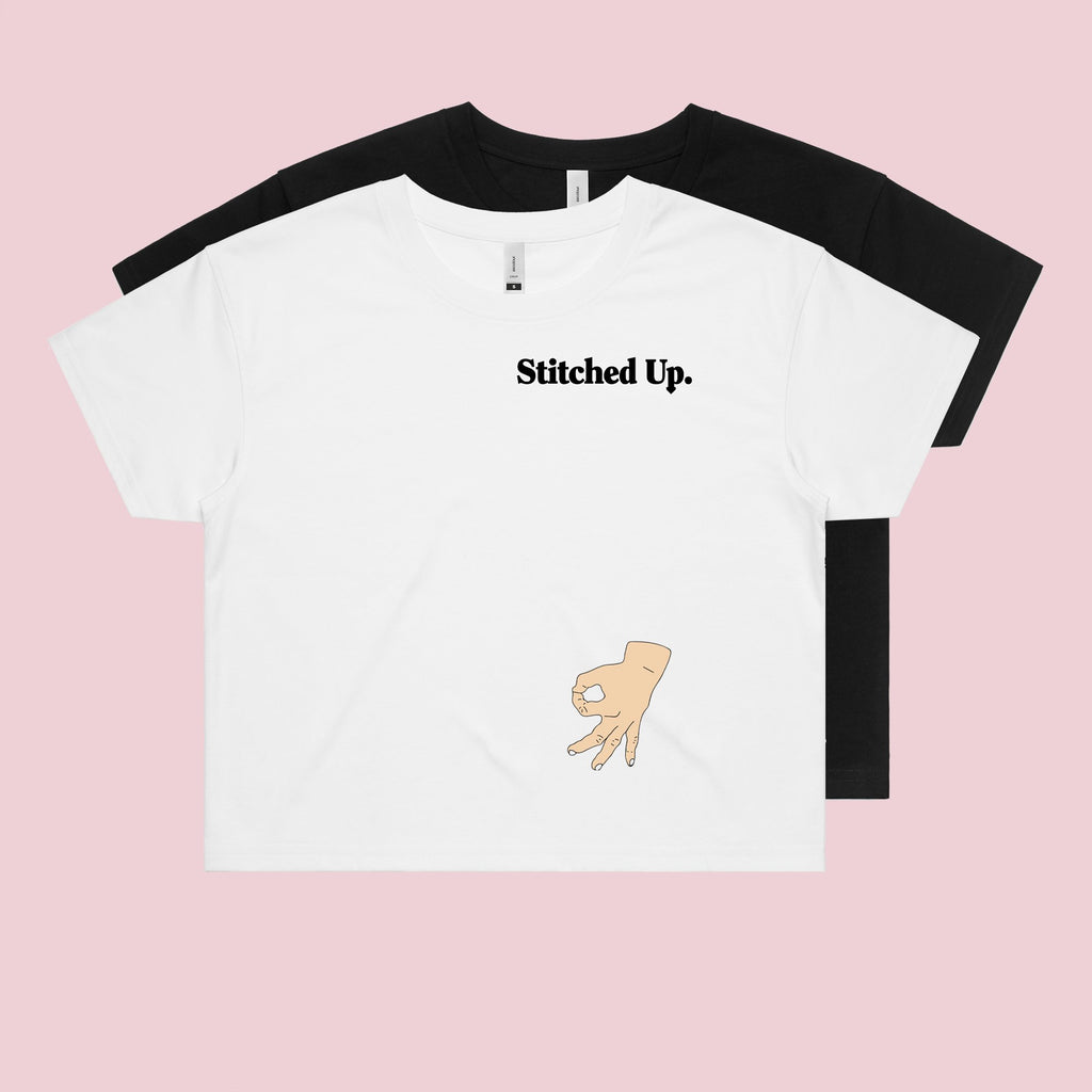 Ogo Merch Crop Tees Stitched Up Crop Tee