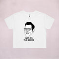 Ogo Merch Crop Tees White / Extra Small Get On The Beers Crop Tee