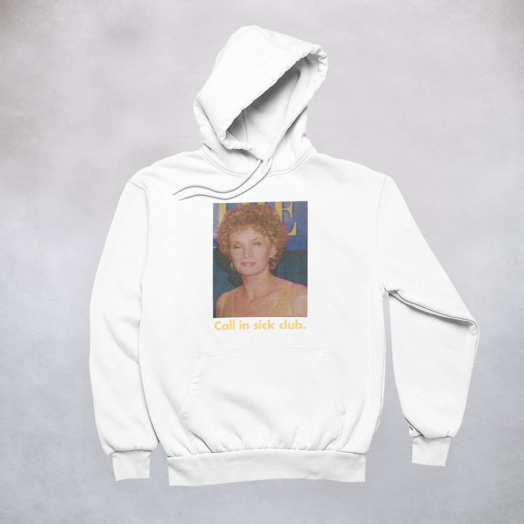 Ogo Merch Hoodie White / XXS Call In Sick Club Hoodie