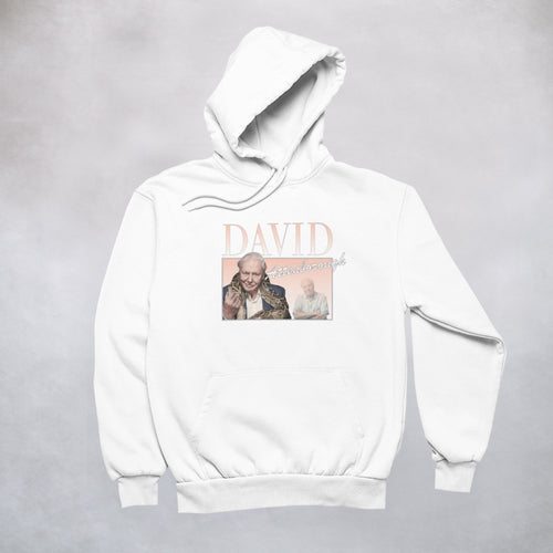 Ogo Merch Hoodie White / XXS David Attenborough Commemorative Classics Hoodie