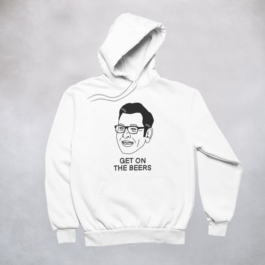 Ogo Merch Hoodie White / XXS Get On The Beers Hoodie