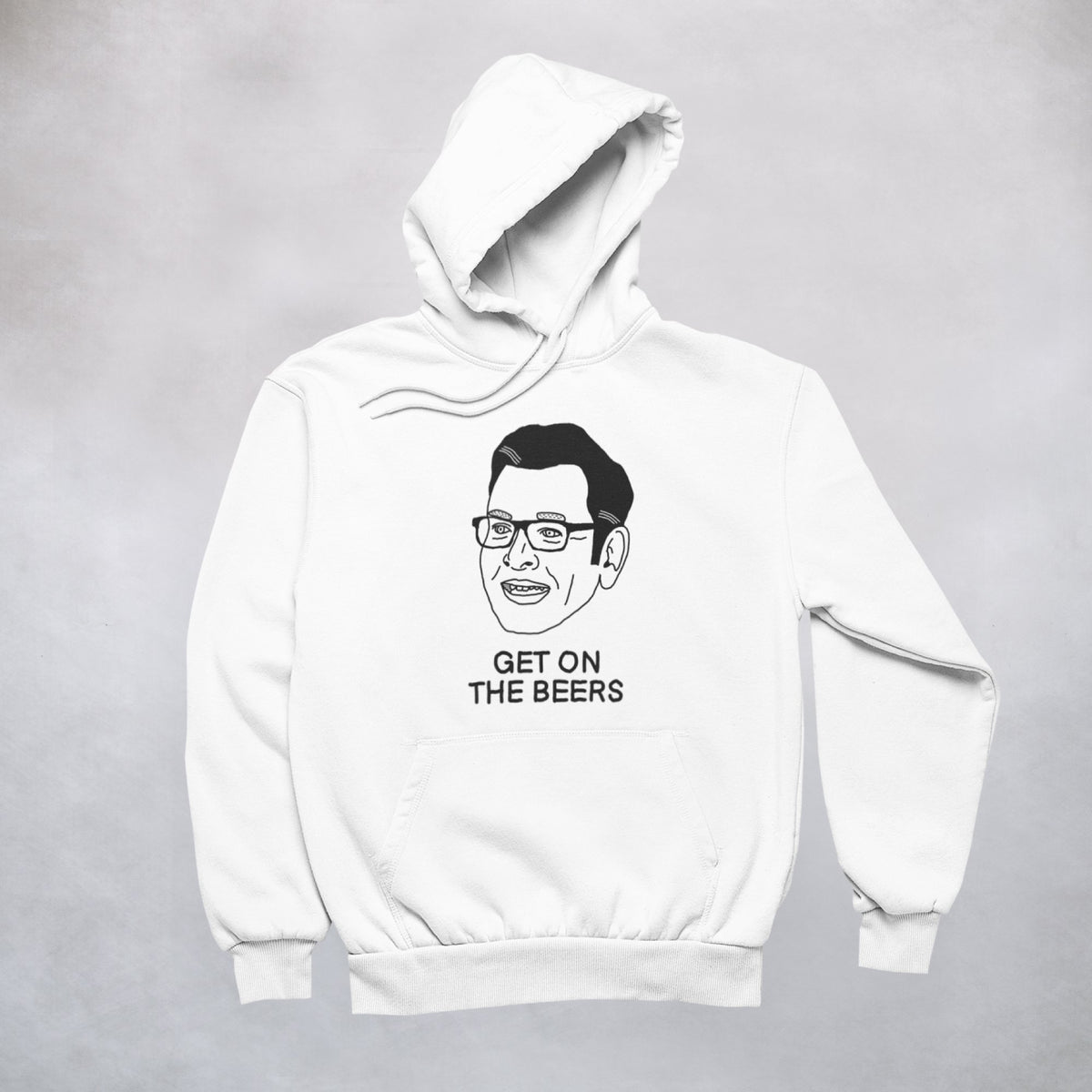 Ogo Merch Hoodie White / XXS Get On The Beers Hoodie