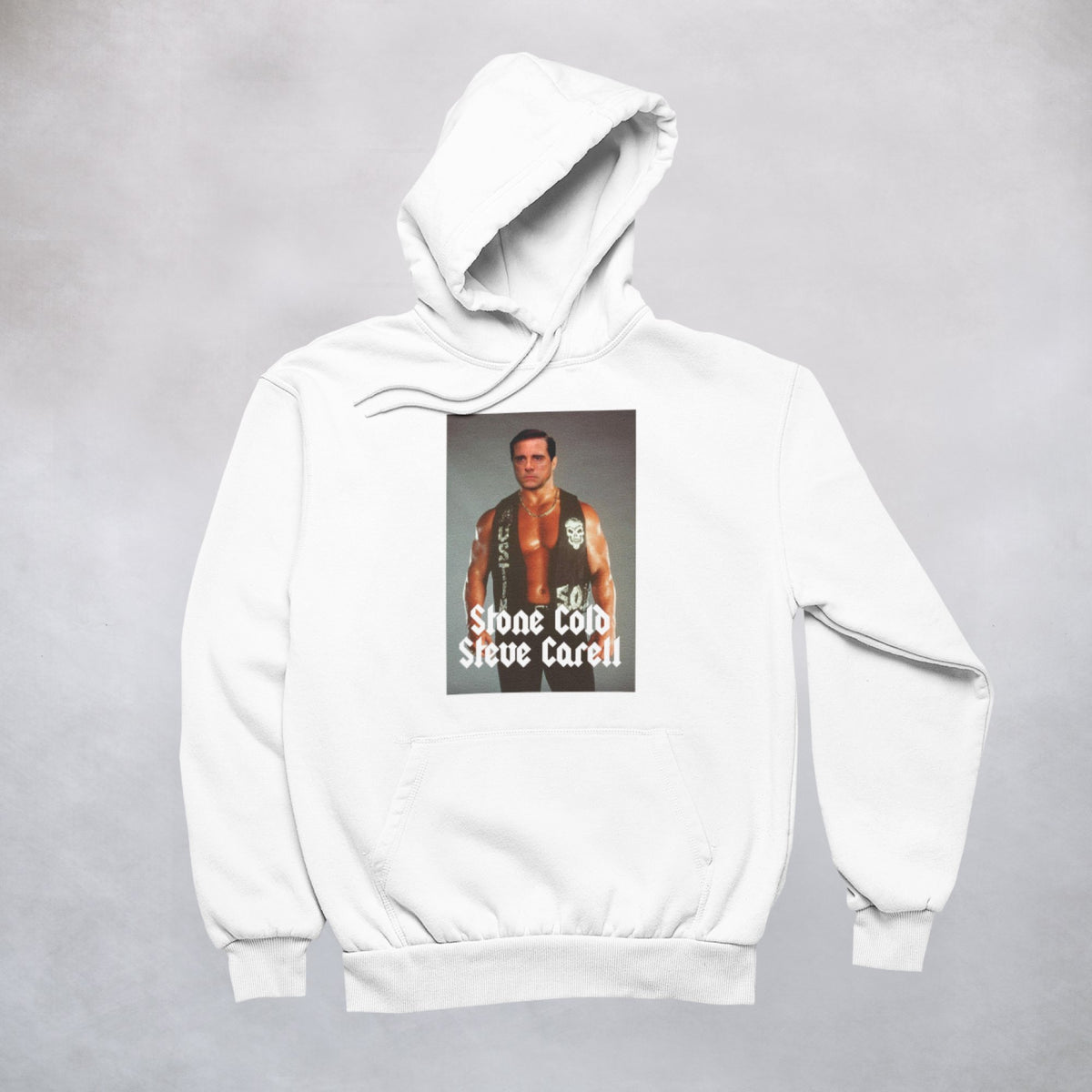 Ogo Merch Hoodie White / XXS Stone Cold Steve Carell Hoodie