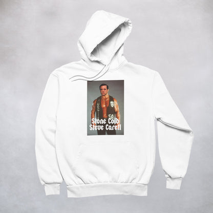Ogo Merch Hoodie White / XXS Stone Cold Steve Carell Hoodie