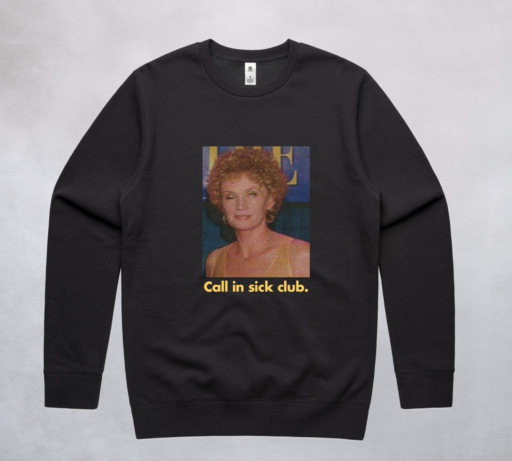 Ogo Merch Jumpers Coal / Extra Small Call in Sick Club Jumper