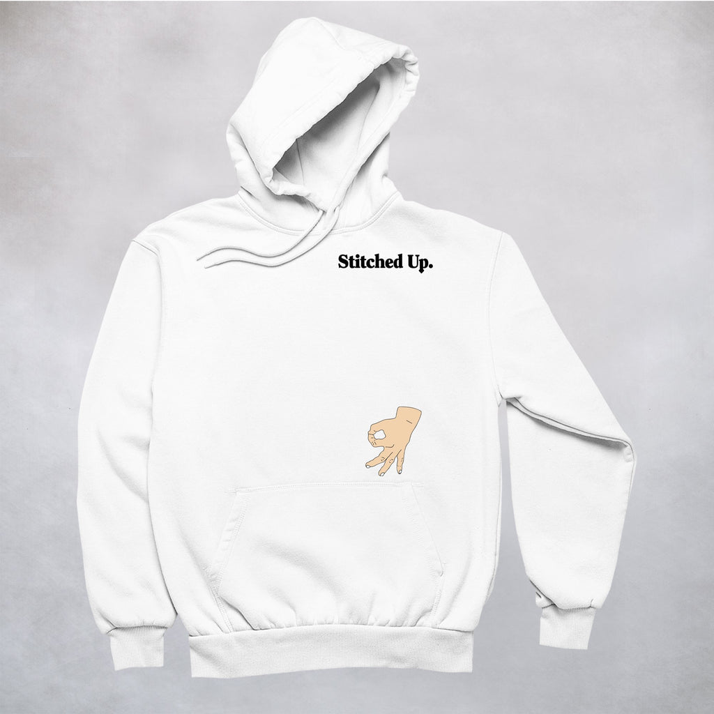 Ogo Merch White / XXS Stitched Up Hoodie